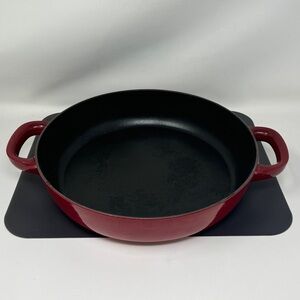 Williams sonoma Staub red cast iron 12 inch double handles